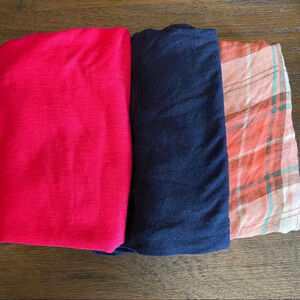 Colorful Scarf Bundle (2 Infinity Scarves and 1 Rectangle Scarf)